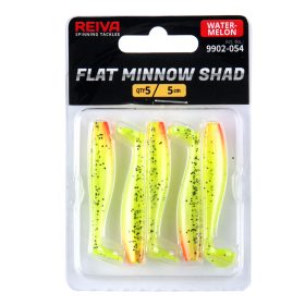 REIVA Flat Minnow Shad 5cm 5db/cs (Watermelon)
