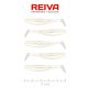 REIVA Flat Minnow Shad 5cm 5db/cs (Pearl White)