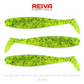 REIVA Flat Minnow shad 12,5cm 3db/cs (Poppy Green)