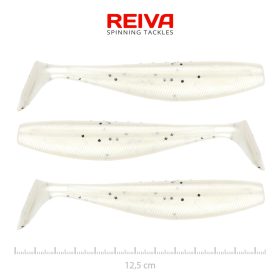 REIVA Flat Minnow shad 12,5cm 3db/cs (Pearl Dot)