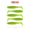 REIVA Flat Minnow shad 7,5cm 5db/cs (Poppy Green)