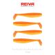 REIVA Flat Minnow shad 7,5cm 4db/cs (Shiny Orange)