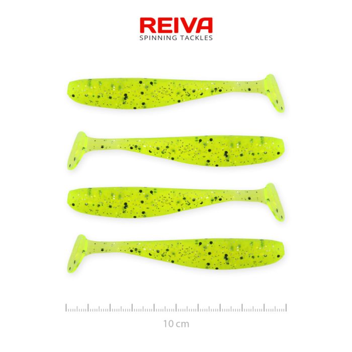 REIVA Flash Shad 10cm 4db/cs (Poppy Green)