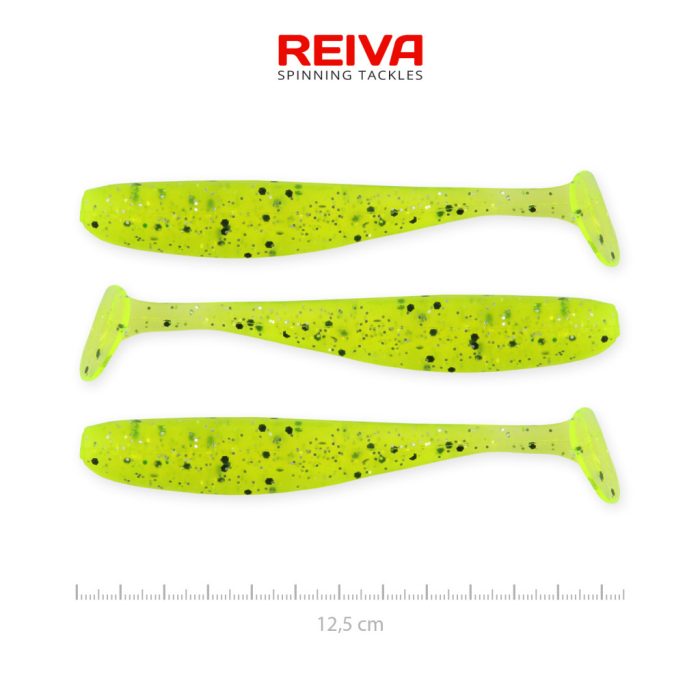 REIVA Flash Shad 12.5cm 3db/cs (Poppy green)