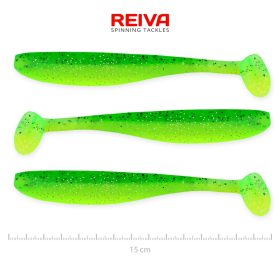 REIVA Flash Shad 15cm 3db/cs (Poison Green)