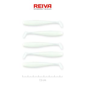 REIVA Flash Shad 7.5cm 5db/cs (Classic White)