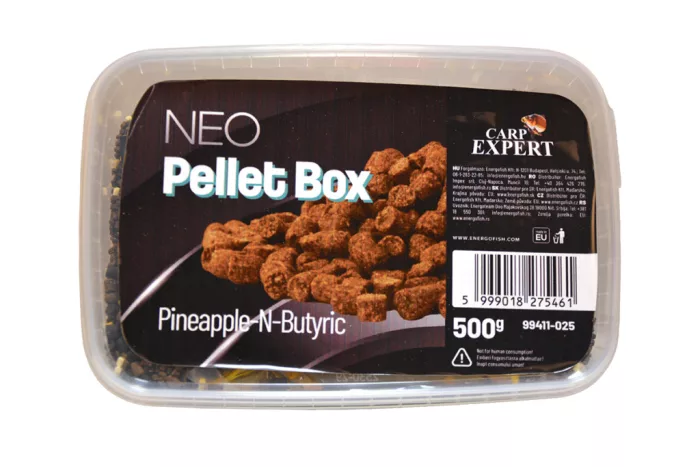 CARP EXPERT NEO BOX PELLET BOX 500G PINEAPPLE- N-BUTYRIC