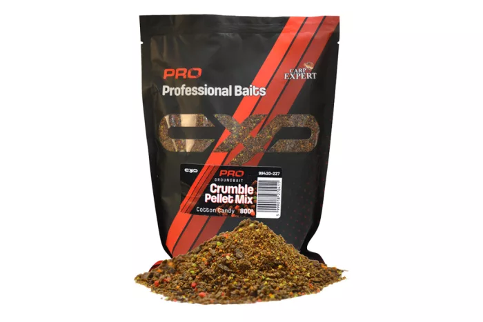 CARP EXPERT PRO GROUNDBAIT CRUMBLE PELLET MIX 800G COTTON CANDY