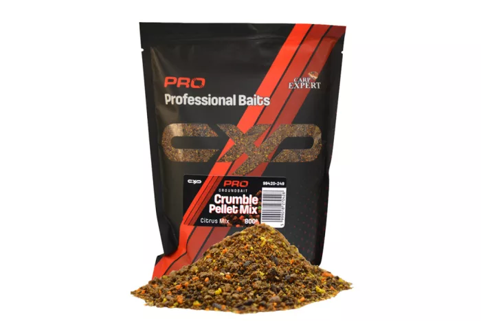CARP EXPERT PRO GROUNDBAIT CRUMBLE PELLET MIX 800G CITRUS MIX