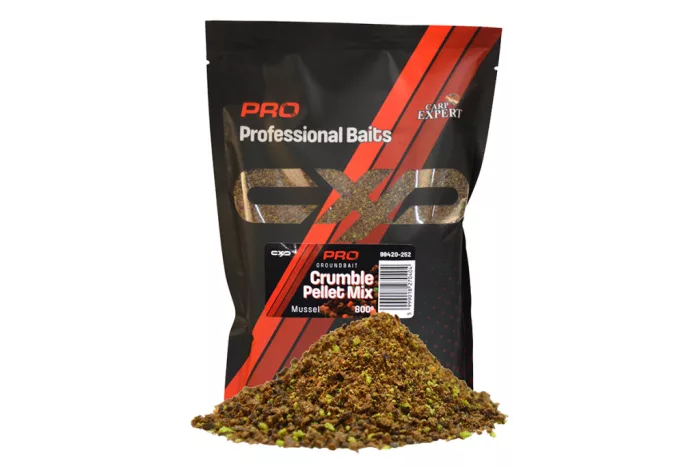 CARP EXPERT PRO GROUNDBAIT CRUMBLE PELLET MIX 800G MUSSEL