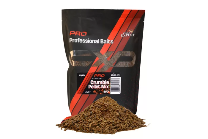 CARP EXPERT PRO GROUNDBAIT CRUMBLE PELLET MIX 800G LIVER