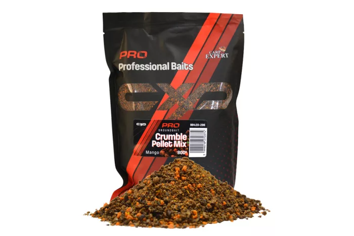 CARP EXPERT PRO GROUNDBAIT CRUMBLE PELLET MIX 800G MANGO