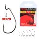 REIVA Offset Worm Big eye 1/0 5db/cs