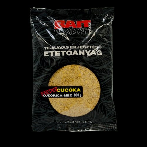 Bait Maker Tejsavas erjesztésű etetőanyag Feeder Cucóka Kukorica - Méz 900 g 