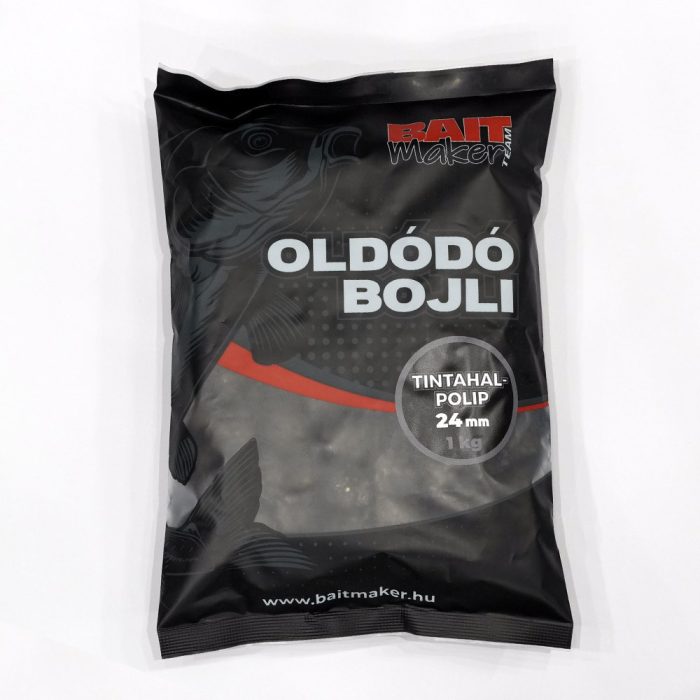 BAIT MAKER Oldódó bojli 24 mm Tintahal Polip 1 kg