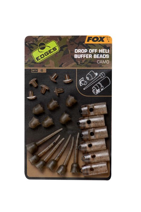 Fox EDGES™ Camo Drop Off Heli Buffer Bead Kit - Camo Drop Off Heli Buffer Bead Kit x 6