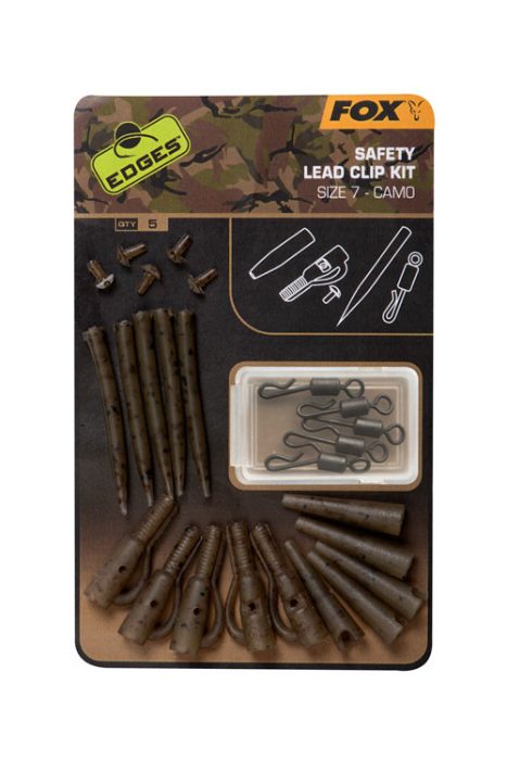 Fox EDGES™ Camo Safety Lead Clip Kit (Size 7) - Size 7 x5
