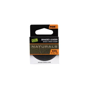   Fox EDGES™ Naturals Braided Leader  - Naturals Braided Leader x20M 50lb/22.7kg
