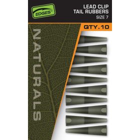   Fox EDGES™ Naturals Lead Clip Tail Rubbers - Size 7 - Naturals Size 7 Lead Clips Tail Rubbers