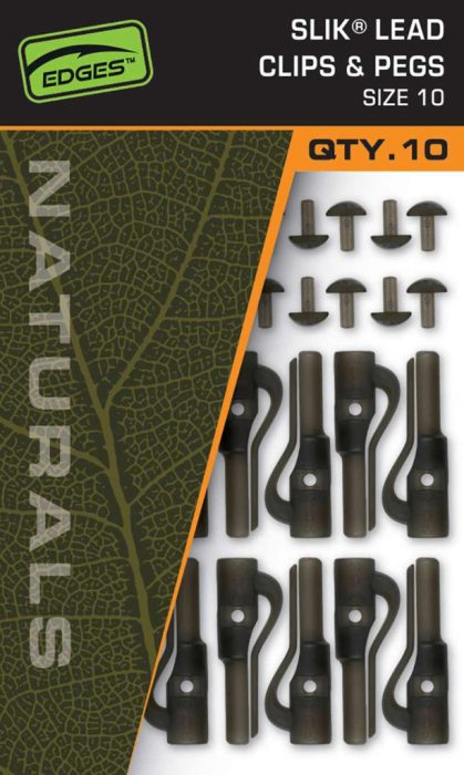 Fox EDGES™ Naturals Slik Lead Clip & Pegs - Size 10 - Naturals Size SZ 10 Slik Lead Clip& Pegs