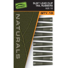  Fox EDGES™ Naturals Slik Lead Clip Tail Rubber - Size 10 - Naturals Sz10 Slik Lead Clip Tail Rubber