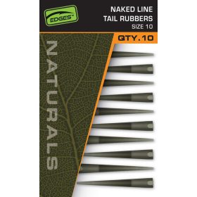   Fox EDGES™ Naturals Naked Line Tail Rubbers - Size 10 - Naturals Sz 10 Naked Line Tail Rubbers