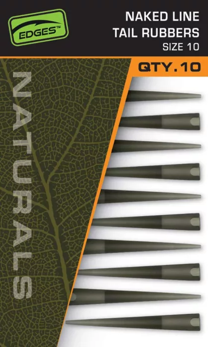 Fox EDGES™ Naturals Naked Line Tail Rubbers - Size 10 - Naturals Sz 10 Naked Line Tail Rubbers