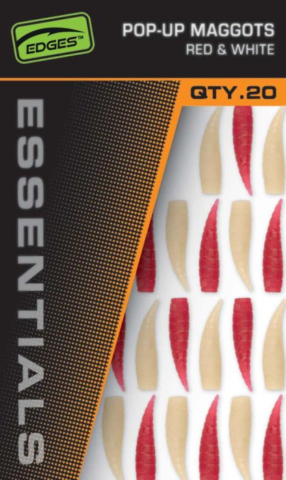 Fox EDGES™ Essentials Pop-up Maggots - Fox Pop Up Maggots x 20 (10 red,10 white