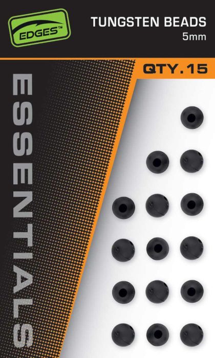 Fox EDGES™ Essentials Tungsten Beads - 5mm - Edges 5mm Tungsten Beads x 15