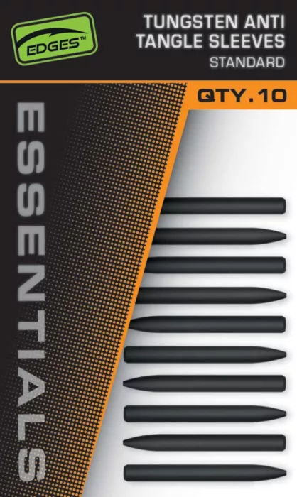 Fox EDGES™ Essentials Tungsten Anti Tangle Sleeves - Standard - Edges Tung Anti Tangle Sleeve Standard