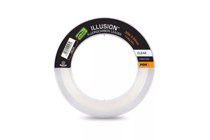 Fox Illusion Fluorocarbon Leaders - Illusion Fluorocarbon Leader 30lb 13.6kg (0.50mm) x 50m - Clear