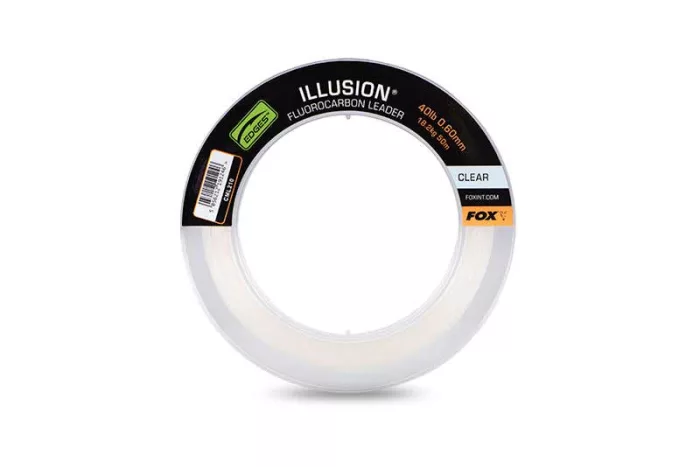 Fox Illusion Fluorocarbon Leaders - Illusion Fluorocarbon Leader 40lb 18.2kg (0.60mm) x 50m - Clear