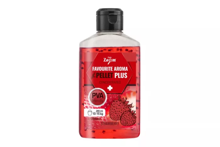 CZ Favourite folyékony aroma pellettel, eper, 200 ml