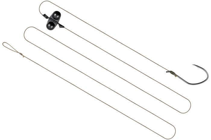 Catzoom Fonott harcsázó előke egyágú horoggal és csörgővel 220 lbs 130cm, #6/0, 1 db