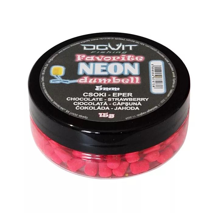 DOVIT FAVORITE NEON WAFTERS 5MM - csoki - eper