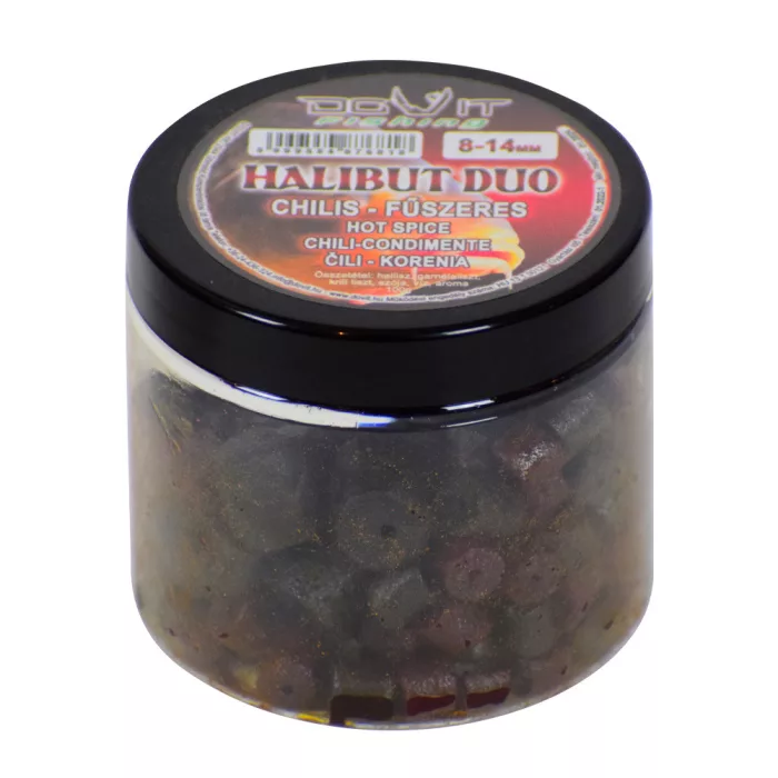 DOVIT HALIBUT DUO (FÚRT PELLET) 8-14MM - chilis - fűszeres