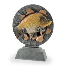 Hal (kézben tartott) műgyanta szobor 31.5cm