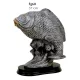 Horgász (nagy hal) műgyanta szobor 37cm