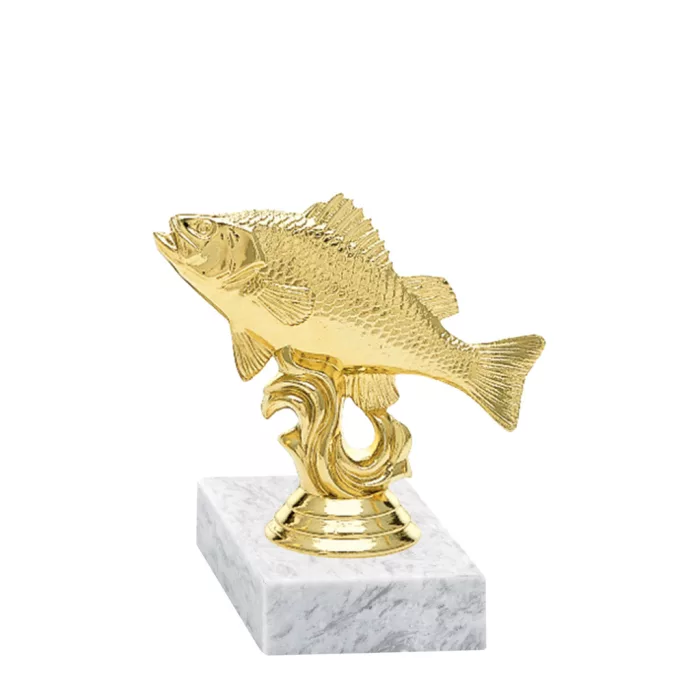 Hal (közepes) arany figura talppal