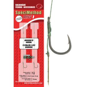  Haldorádó SpéciMethod Rig1 Braid 10 mm / 12 barbed FINE előkötött horog
