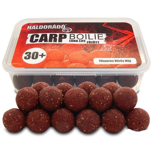 Carp Boilie Főzött - Fűszeres Vörös Máj 30+ mm