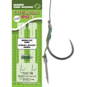   Haldorádó SpéciMethod Rig7 Braid 7 mm / 10 barbless előkötött horog