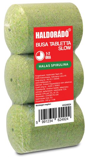 HALDORÁDÓ Busa tabletta Slow - Halas spirulina 3 db/csomag