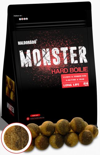 HALDORÁDÓ MONSTER Hard Bojli 24+ - Vajsav - Tengeri rák 700 g / 24 mm