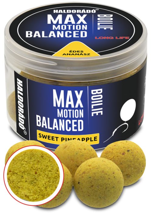 Haldorádó MAX MOTION Boilie Balanced 20 mm - Édes Ananász