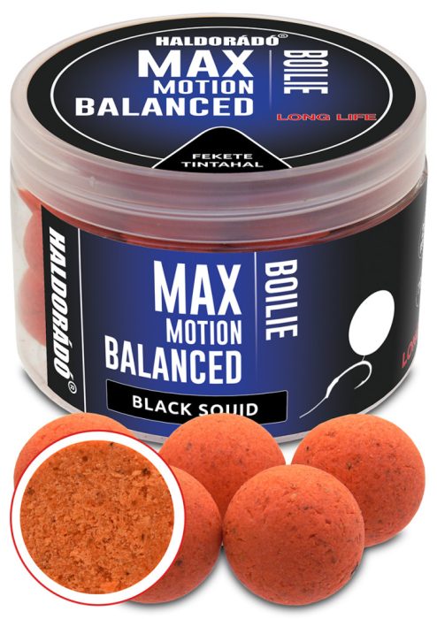 Haldorádó MAX MOTION Boilie Balanced 20 mm - Fekete Tintahal