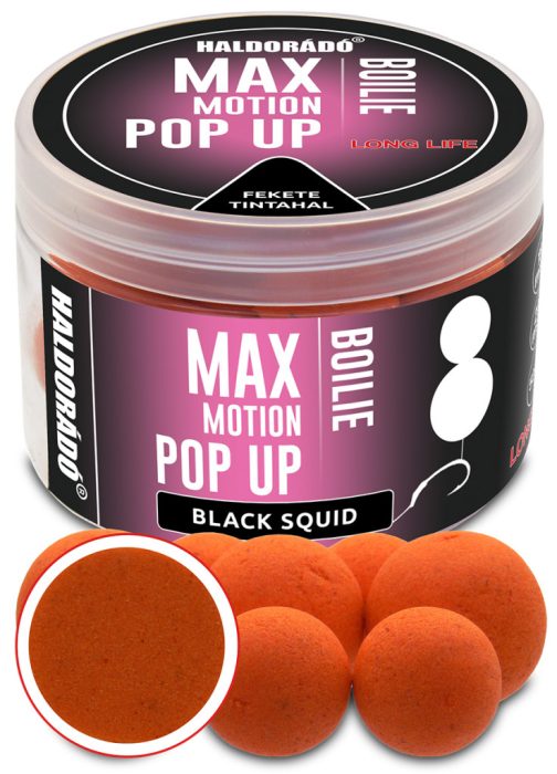 Haldorádó MAX MOTION Boilie Pop Up 16, 20 mm - Fekete Tintahal