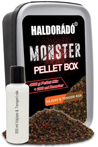HALDORÁDÓ MONSTER Pellet Box - Vajsav - Tengeri Rák 400 g