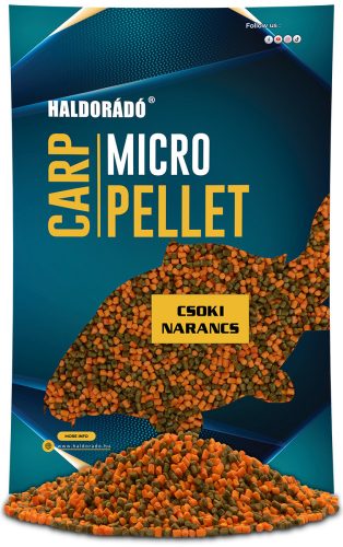 HALDORÁDÓ Carp Micro Pellet - Csoki - Narancs 600 g, 3 mm
