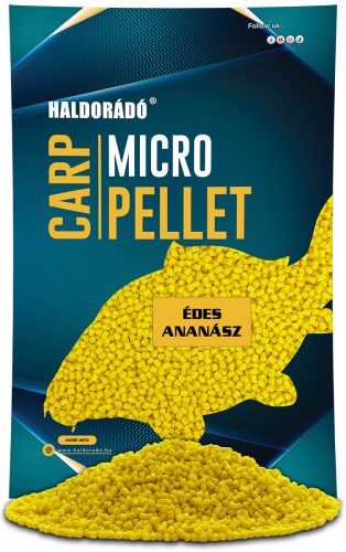 HALDORÁDÓ Carp Micro Pellet - Édes Ananász 600 g, 3 mm